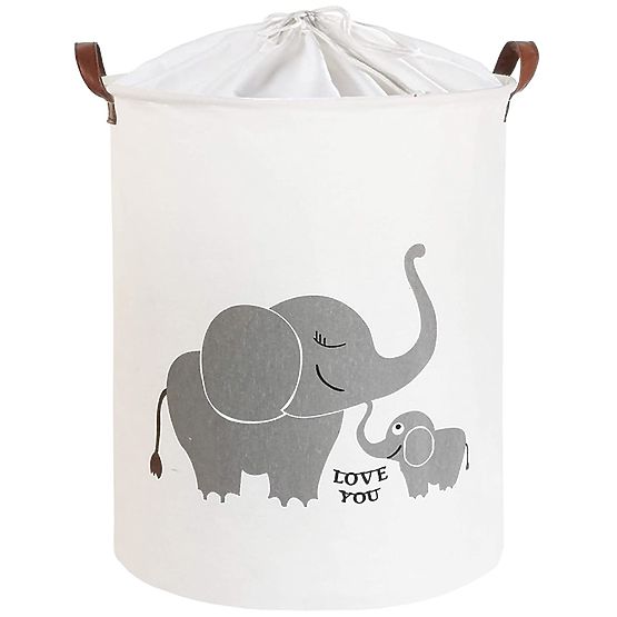 Panier à jouets - éléphants