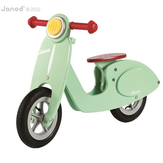 Pare-chocs en bois Janod Vespa menthe