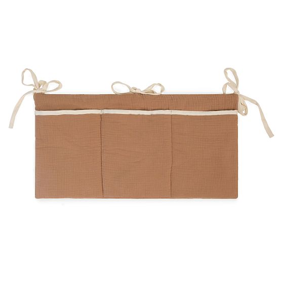 Poche en mousseline Ourbaby 30x60 cm - toffee