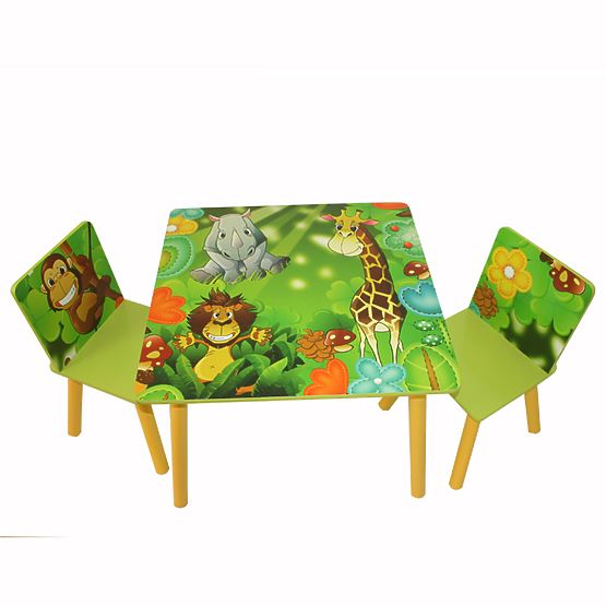 Table avec chaises por enfant Jungle