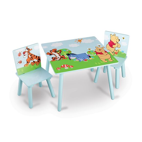 Pour enfants tableau avec chaises Ours en peluche Winnie l’ourson