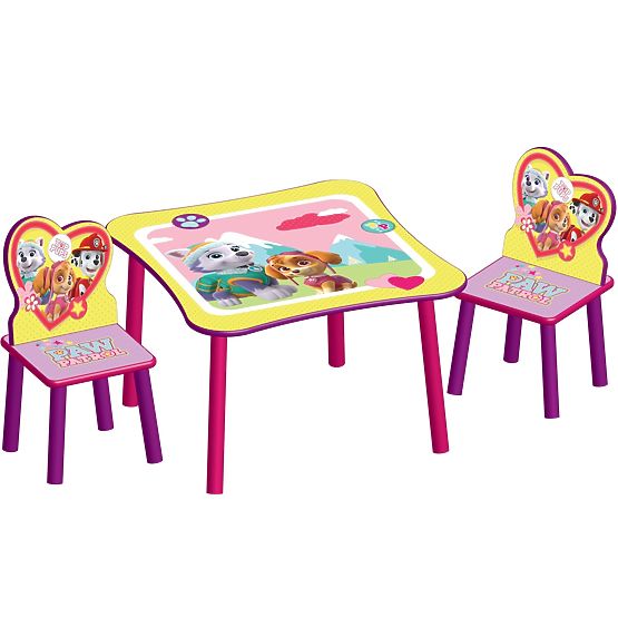 Pour enfants tableau avec chaises Tlapková en patrouille