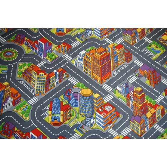 Tapis enfant BIG CITY - gris