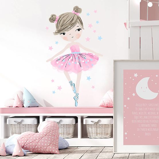 Sticker mural Ballerine