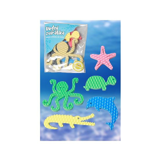 Autocollants pour bain moussant - Animaux aquatiques