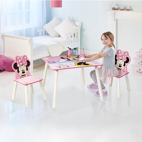 Table pour enfants avec chaises Minnie Mouse