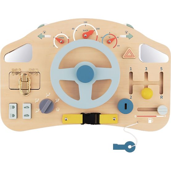 Tableau d'activités sensoriel - voiture avec volant