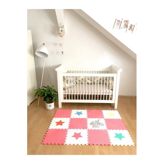 Tapis de jeu en mousse 12 pcs - Licorne et étoiles