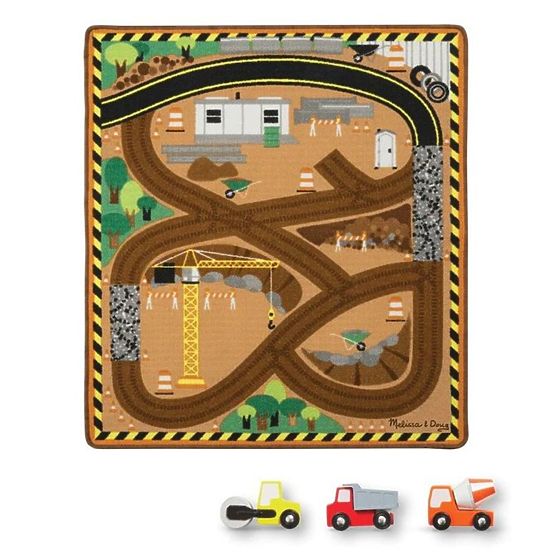 Tapis de jeu pour enfants Chantier de construction