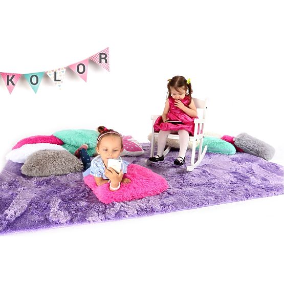 Tapis en peluche pour enfants VIOLETTE