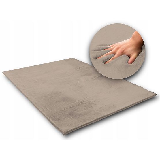 Tapis en soie Lapin New - Taupe