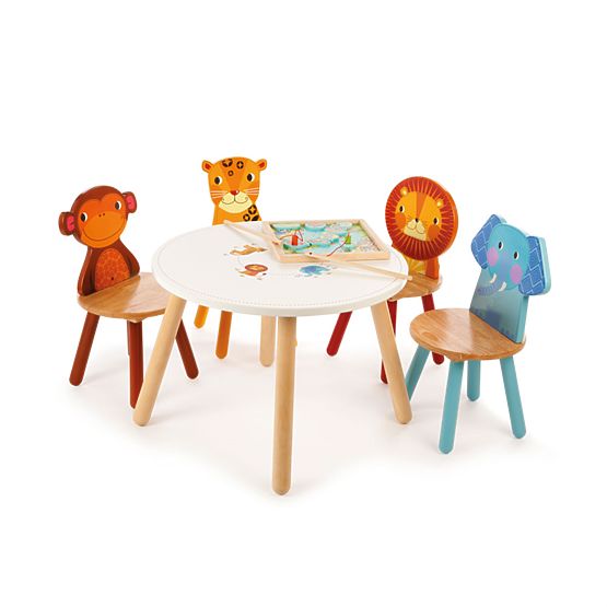 Tidlo Chaise en bois Animal singe