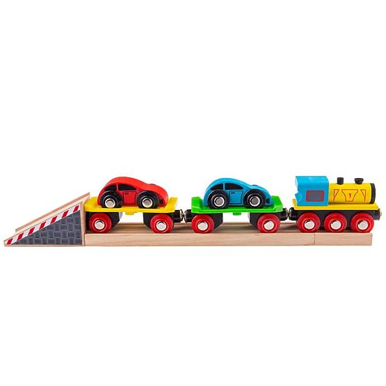 Train de marchandises Bigjigs Rail avec wagons et voies