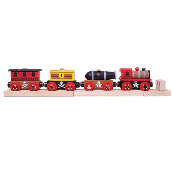 Train Bigjigs Rail Pirate + 3 voies