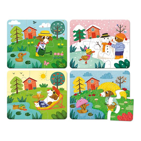 Vilac Puzzle en bois 4 saisons