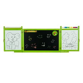 Tableau magnétique/craie pour enfants au mur - vert, 3Toys.com