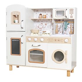 Bianca - Cuisine avec robinet fonctionnel, lave-linge et four, Ourbaby®