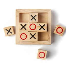 Bigjigs Toys Blocs de tic-tac-toe en bois, Bigjigs Toys