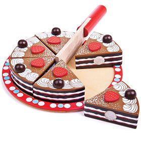 Bigjigs Toys Trancher le gâteau au chocolat