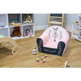 Chaise enfant Bunny Ballerine - blanc-rose, Delta-trade