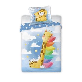 Literie enfant 135x100 + 60x40 cm Girafe, Faro