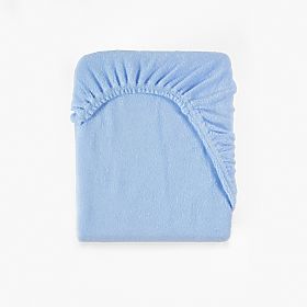 Drap éponge 120x60 cm - bleu clair