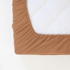 Drap-housse en mousseline Ourbaby 160x80 cm - toffee, Ourbaby®