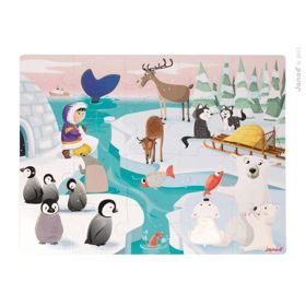 Janod Touch puzzle La vie sur glace 20 pcs, JANOD