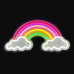 Lampe LED NEON LIGHT - arc-en-ciel avec nuages