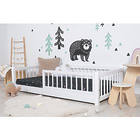 Lit enfant bas Montessori Ourbaby - blanc, Ourbaby®