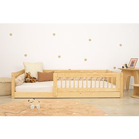 Lit bas pour enfants Montessori Ourbaby Plus - naturel