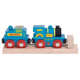 Machine Bigjigs Rail Blue avec annexe + 2 rails