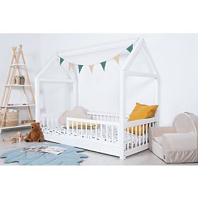 Lit Montessori maison Elis blanche, Ourbaby®