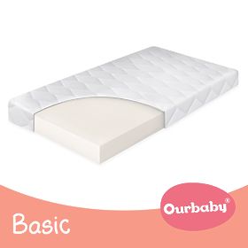 Matelas en mousse BASIC - 120x60 cm, Ourbaby®