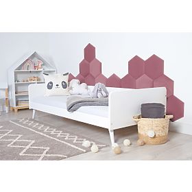 Panneau rembourré Hexagone - rose, Ourbaby®