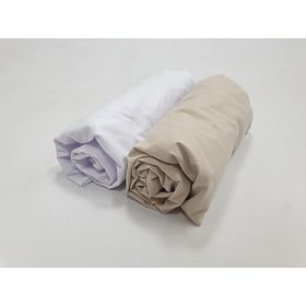 Parure de draps 2 pcs - blanc/beige, TOLO