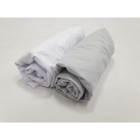 Parure de draps 2 pcs - blanc/gris