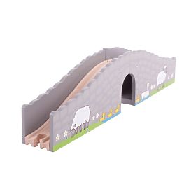 Pont Bigjigs Rail Farm avec tunnel