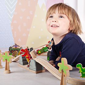 Pont ferroviaire Bigjigs avec T-Rex, Bigjigs Rail