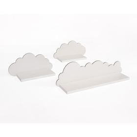 Lot de 3 étagères - nuage blanc, Ourbaby®