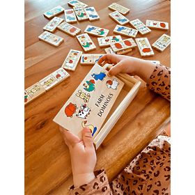 Small Foot Jeux en bois Domino ferme plus petit, small foot