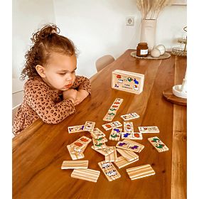 Small Foot Jeux en bois Domino ferme plus petit, small foot