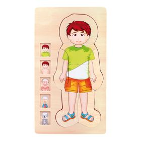 Small Foot Jouets en bois Puzzle Anatomie Tim, small foot