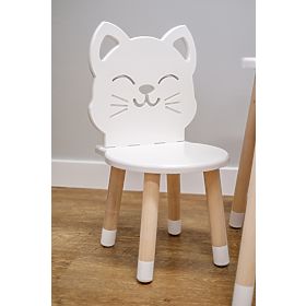 Table pour enfants avec chaises - Chat - blanc, Ourbaby®