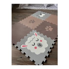 Tapis de jeu en mousse 6 mcx - Agneau, phoque et patte, VYLEN