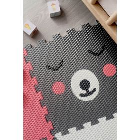 Tapis de jeu en mousse 9 pcs - Ours en peluche et couronne, VYLEN