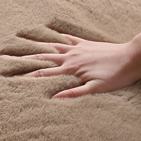 Tapis en soie Rabbit - Taupe, Tutumi