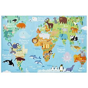 Tapis enfant - Carte du monde