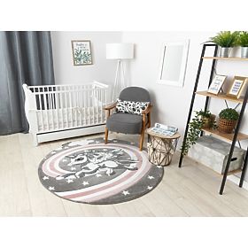 Tapis rond PETIT - Licorne - gris, F.H.Kabis