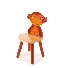 Tidlo Chaise en bois Animal singe